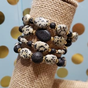 Cheetah Anyone? Aromatherapy Bracelet Set